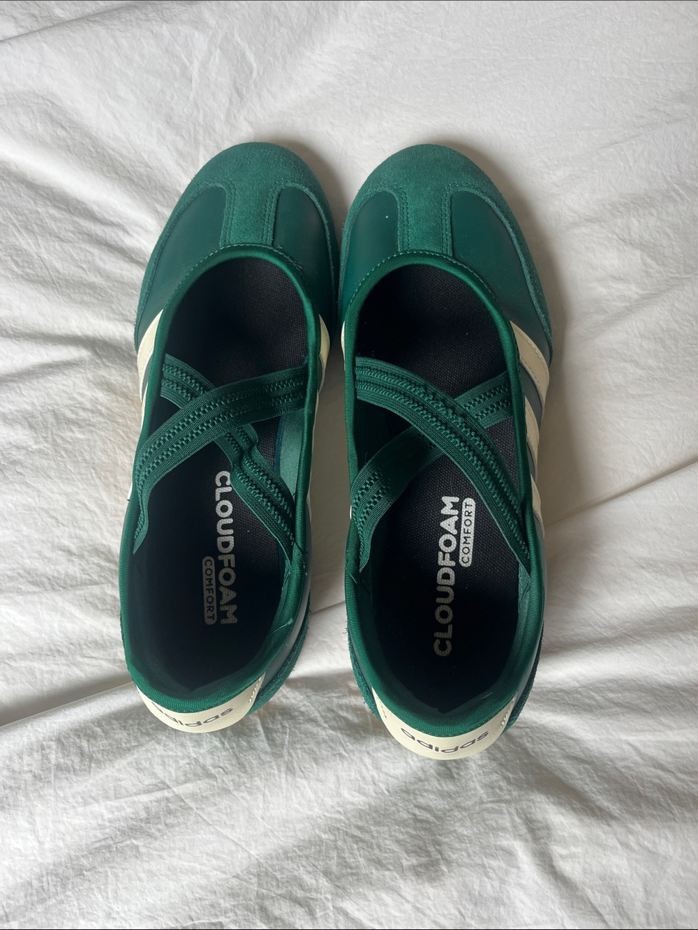 adidas Green Barreda Mary Jane Cloudfoam Sneakers